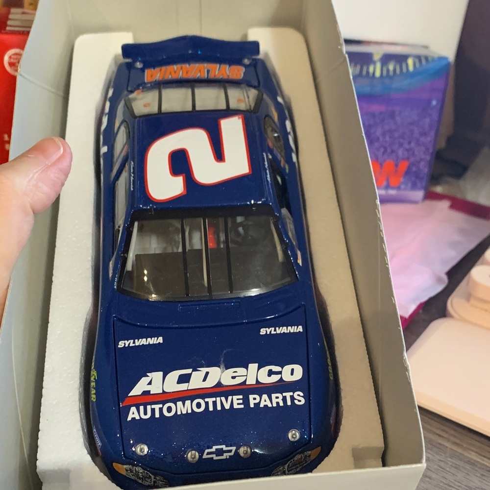 Nascar Busch Series Collectible Box - Blue & Yellow NWOT Adult Collectible